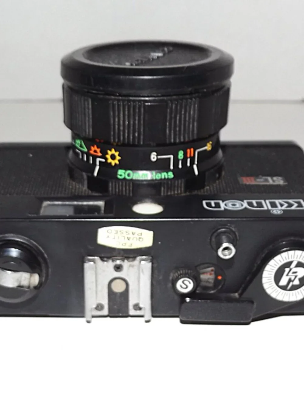 1980s Kinon SL-III 35mm Film Camera & Nikanon Hot Shoe Flash Not Tested